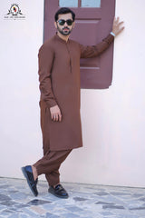 Hazelnut Brown Men's Kameez Shalwar RJ-KS606