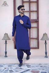Midnight Navy Men's Kameez Shalwar RJ-KS605