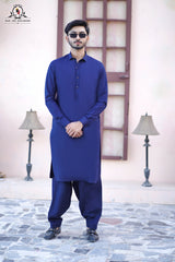 Midnight Navy Men's Kameez Shalwar RJ-KS605