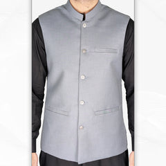 Men's Grey Waistcoat (RJ-W213)