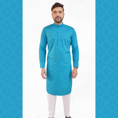 Sea Green Men's Kurta Pajama RJ-K183