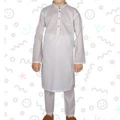 Off White Boy's Kurta Pajama RJ-KIDS216