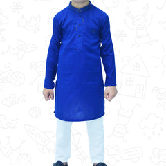 Royal Blue Boy's cotton Kurta Pajama RJ-KIDS181