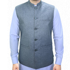 Men's Waistcoat Wash & Wear Fabric (RJ-W211)