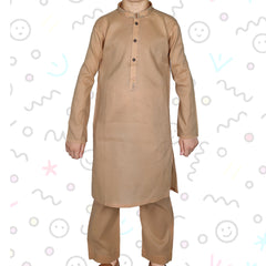 Sand Brown Boy's Kurta Pajama RJ-KIDS217
