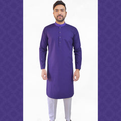 Purple Men's Kurta Pajama RJ-K178