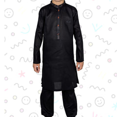 Phantom Black Boy's Kurta Pajama RJ-KIDS211