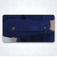 Navy Blue kameez shalwar wash & wear RJ-KS449