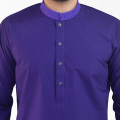 Purple Men's Kurta Pajama RJ-K178