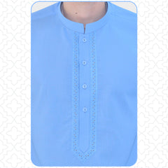 Sky blue Men's Kurta Pajama RJ-K186