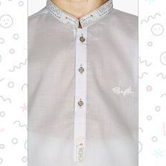 Off White Boy's Kurta Pajama RJ-KIDS216