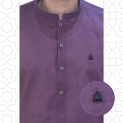 purple Cotton Men's Kameez Shalwar RJ-KS507