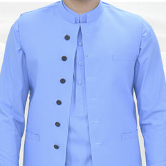 Men's Kameez Shalwar with Waistcoat (RJ-KSW108)