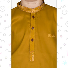 Bronze Gold Boy's Kurta Pajama RJ-KIDS219