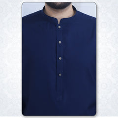 Navy Blue kameez shalwar wash & wear RJ-KS449