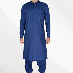Urban Blue Mens Kameez Shalwar Embroidery RJ-KS577