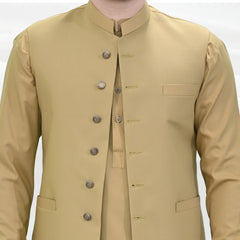 Men's Kameez Shalwar with Waistcoat (RJ-KSW106)