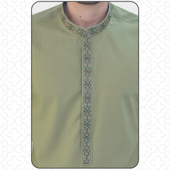 Pista Green Men's Kurta Pajama RJ-K190