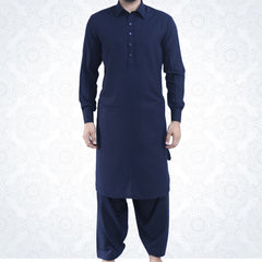 Navy Blue Kameez Shalwar wash & wear RJ-KS443