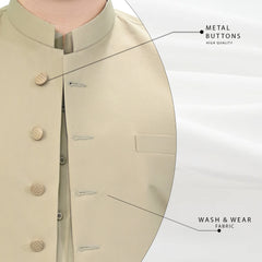 Men's Kameez Shalwar with Waistcoat (RJ-KSW100)