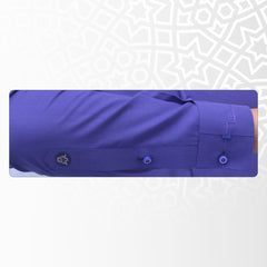 Purple Men's Kameez Shalwar Wash & Wear Ready To Wear  RJ-KS526