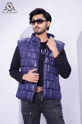 Navy Blue Puffer Jacket – Sleevles