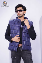 Navy Blue Puffer Jacket – Sleevles