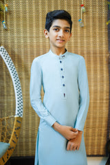 New Sky Blue Designer Boy's Kameez Shalwar RJ-KIDS217