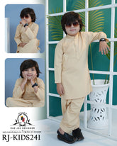 Classic Sand Kurta Shalwar for Boys | RJ-KIDS241