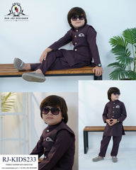 Midnight Moss Waistcoat Set for Boys | RJ-KIDS233