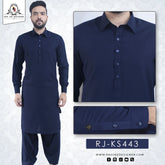 Navy Blue Kameez Shalwar wash & wear RJ-KS443