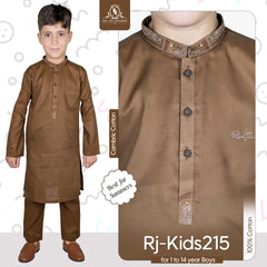 Chestnut Brown Boy's Kurta Pajama RJ-KIDS215