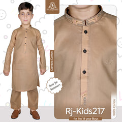 Sand Brown Boy's Kurta Pajama RJ-KIDS217