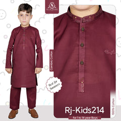 Burgundy Red Boy's Kurta Pajama RJ-KIDS214