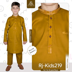 Bronze Gold Boy's Kurta Pajama RJ-KIDS219