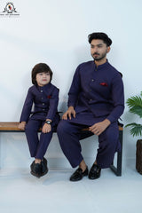 Midnight Plum Waistcoat Set for Boys | RJ-KIDS235