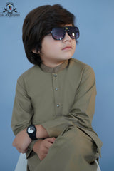 Olive Moss Kurta Shalwar for Boys | RJ-KIDS242