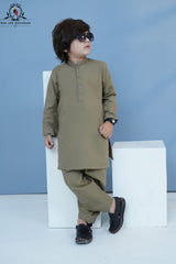 Olive Moss Kurta Shalwar for Boys | RJ-KIDS242