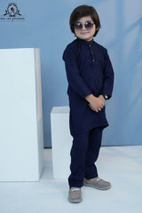 Midnight Navy Kurta Shalwar for Boys | RJ-KIDS244