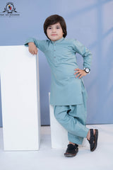 Sage Mist Kurta Shalwar for Boys | RJ-KIDS249