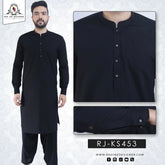 Black Kameez Shalwar wash & wear RJ-KS453