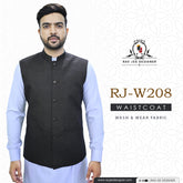 Men's Waistcoat Wash & Wear Fabric (RJ-W208)