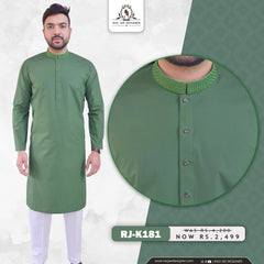 Green Men's Kurta Pajama RJ - K181 - Rao Jee Designer