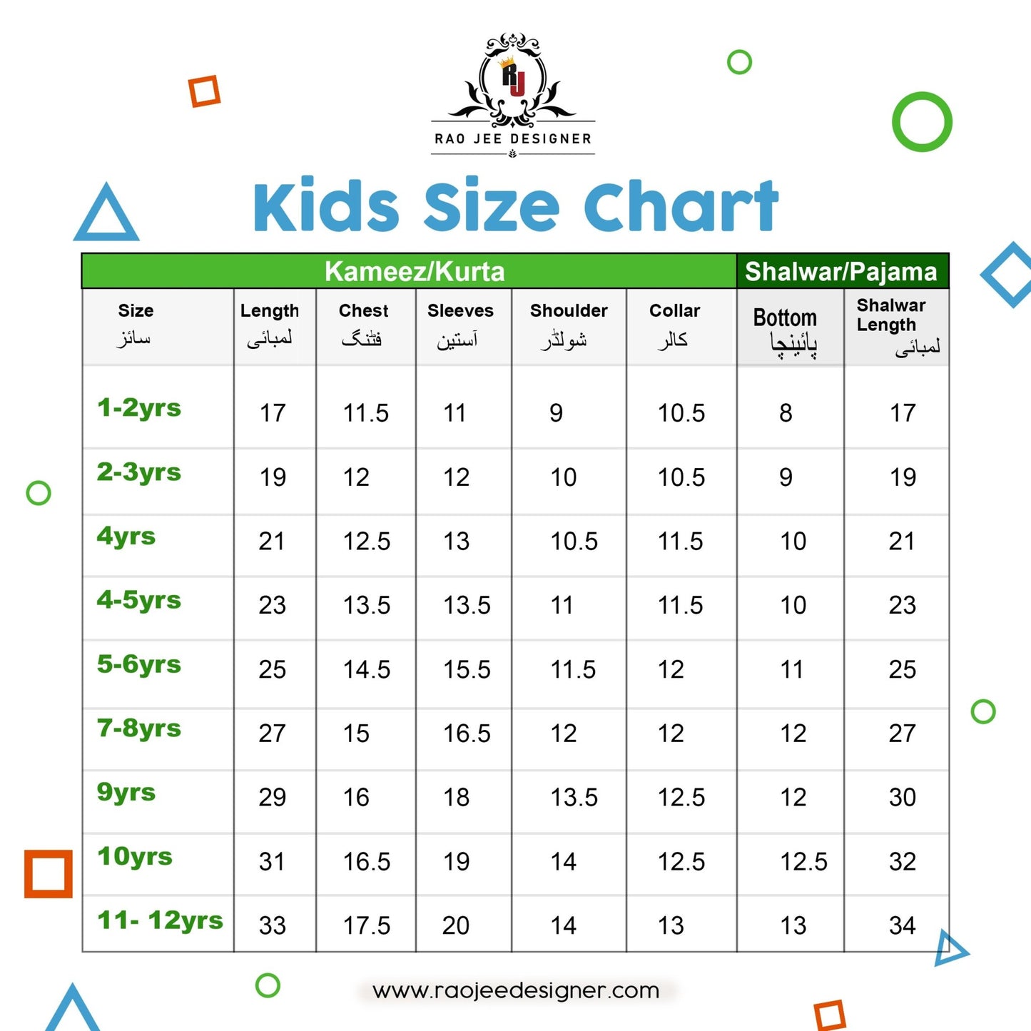 Light Blue Boy's cotton Kurta Pajama RJ - KIDS177 - Rao Jee Designer