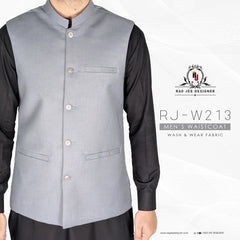 Men's Grey Waistcoat (RJ-W213)