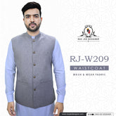 Men's Waistcoat Wash & Wear Fabric (RJ-W209)