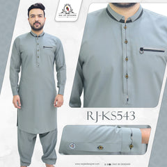 Light Green Mens Kameez Shalwar RJ-KS543