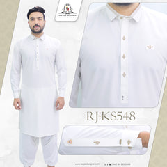 Off White Mens Kameez Shalwar RJ-KS548