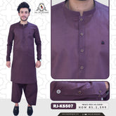 purple Cotton Men's Kameez Shalwar RJ-KS507
