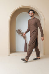 Coffee Bean Mens Kameez Shalwar RJ-KS590
